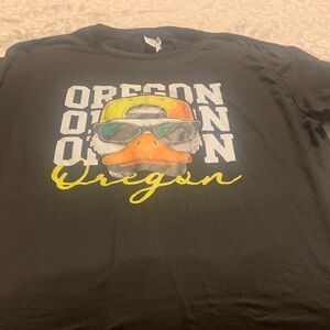 Oregon Duck Graphic Tee in Black with Neon Accents